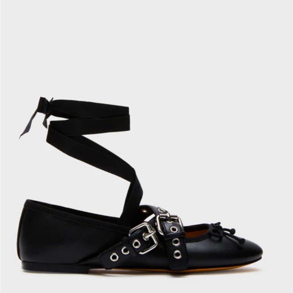 New! Steve Madden Wrap Up Ballet Flats (8)